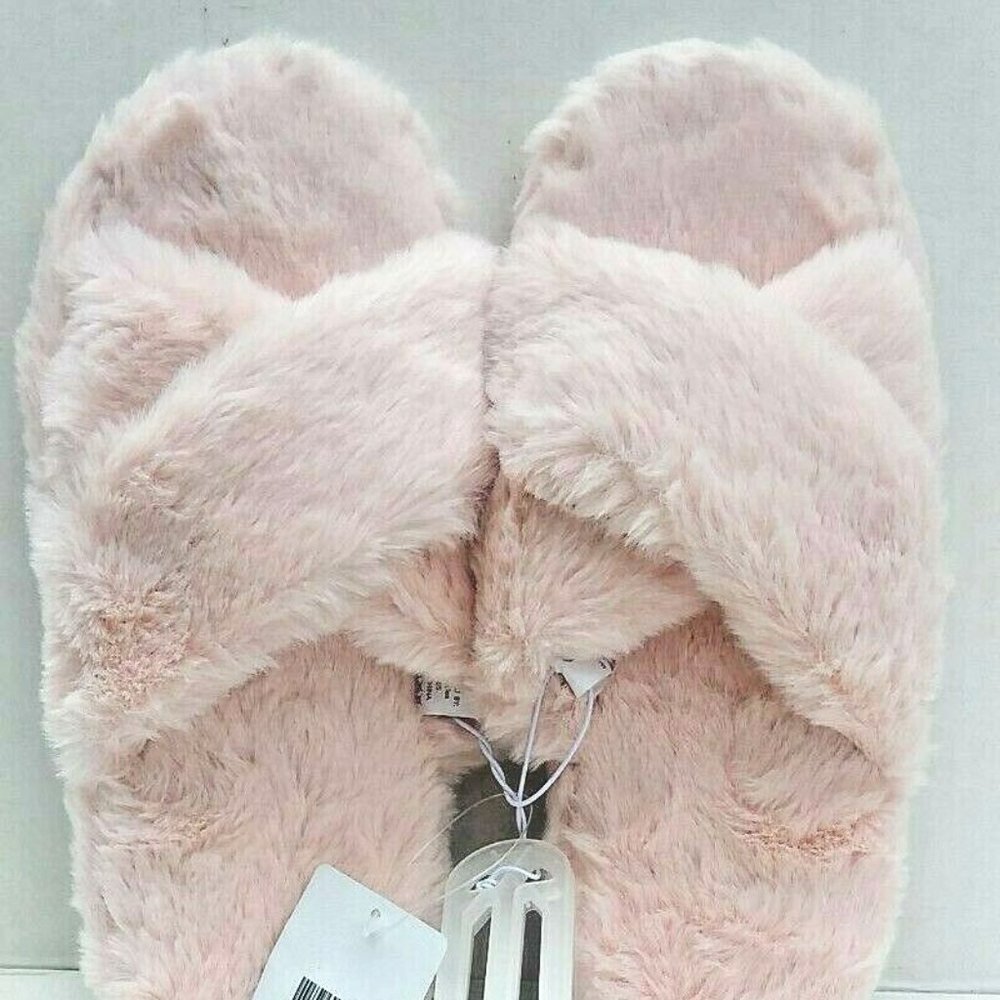 Rooted Soul Clothing CO. Cozy Pink Fur Slipper
